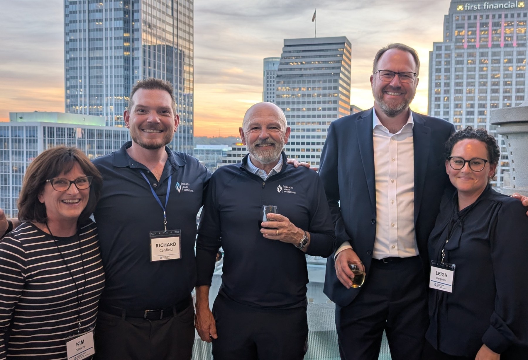 Richard with David Stearns and colleagues at a professional gathering