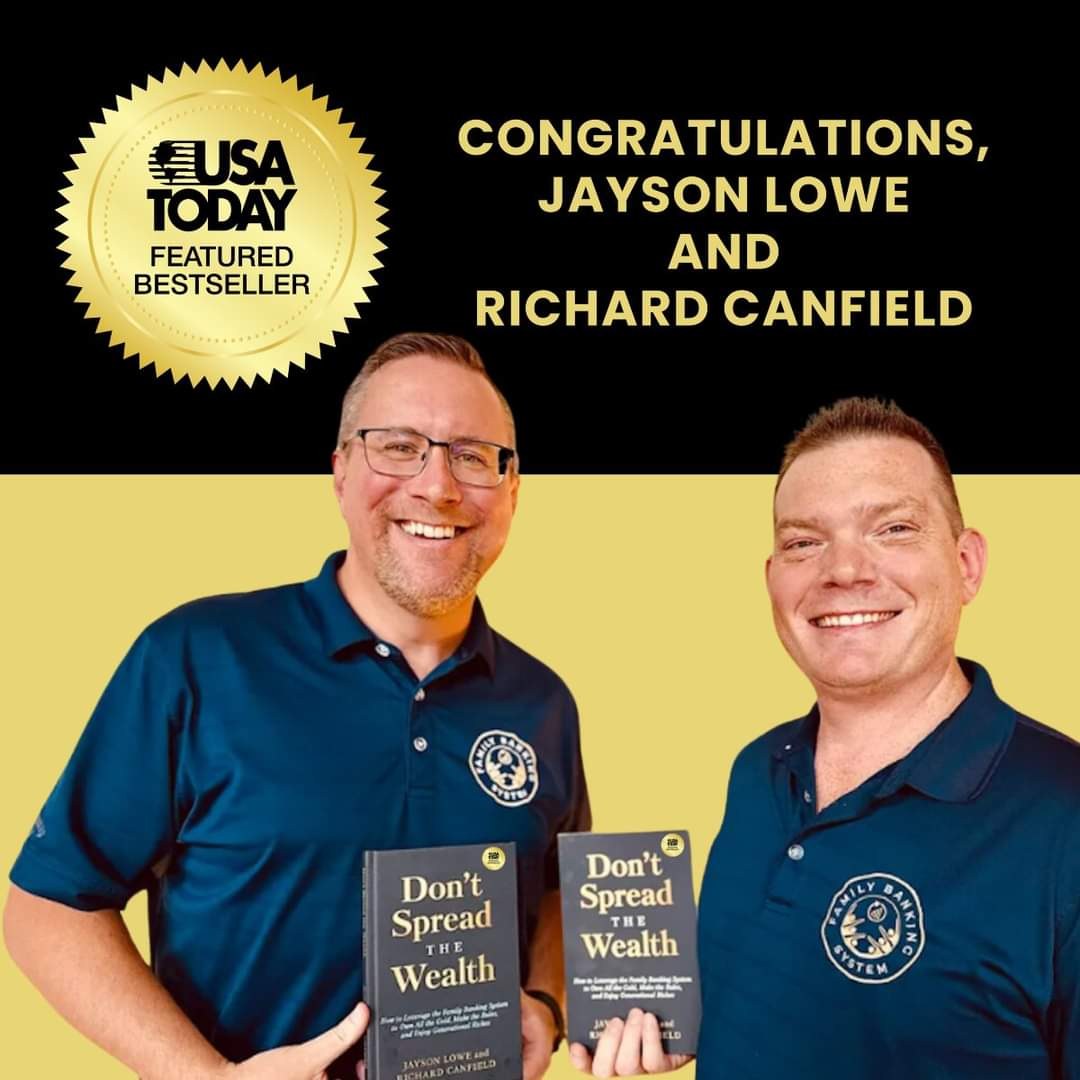 Richard Canfield and Jayson Lowe pictured with their book Don't Spread the Wealth
